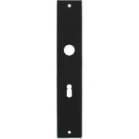 Intersteel Langschild renovatie rechthoekig sleutelgat 72mm - mat zwart