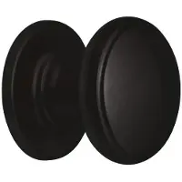 Hardbrass Voordeurknop Pragma 70 mm | Puur Zwart