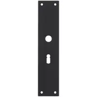 Intersteel renovatieschild rechthoekig 250x55x2mm sleutelgat 56mm - RVS/mat zwart