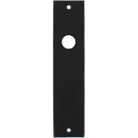 Intersteel Kortschild rechthoekig blind - mat zwart