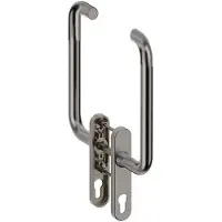 Hardbrass Hefschuifdeurgreep Stockholm Dubbel PC69 | Inox