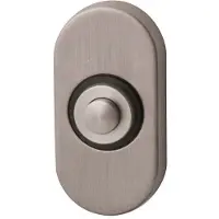 Hardbrass Beldrukker PBA ovaal - RVS