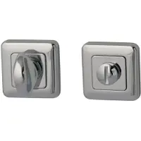 Hardbrass WC-badkamersluiting Qbe 8mm - chroom