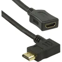 Coretek HDMI adapter - 90° haaks naar links - versie 1.4 (4K 30Hz) - 0,15 meter