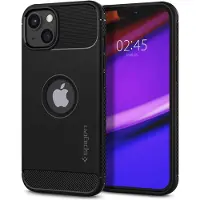 Spigen Rugged Armor Apple iPhone 13 Back Cover Zwart