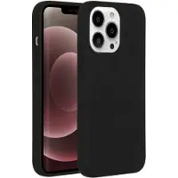 Accezz Liquid Silicone Backcover voor de Apple iPhone 13 Pro Max - Zwart