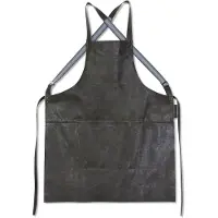 Dutchdeluxes Schort Dutchdeluxes Suspender Serie Apron Vintage Grey