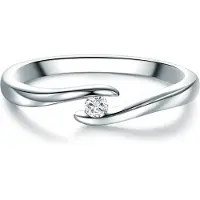 Trilani Ring zilver / transparant