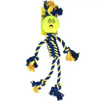 PetSport Braided Rope Giant Rasta Man L - 60 cm lang, bal ø 10 cm