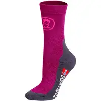 TROLLKIDS Trekking II Mid Cut Sokken Kinderen, roze/grijs EU 39-42 2023 Trekking- & Wandelsokken