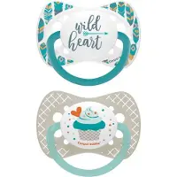 Canpol Babies Canpol Wild heart fopspenen 2 st. set 0-6 maanden