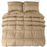 ZENsation Dekbedovertrek Calais - taupe - microvezel - 1-persoons (140x220 + 60x70 cm)