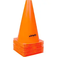 VirtuFit Pionnen Set - 23 cm - 12 Stuks - Oranje