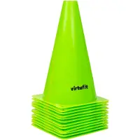 VirtuFit Pionnen Set - 23 cm - 12 Stuks - Groen