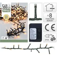ECD-Germany AX8510210 Kerstverlichting 560 LED Extra Warm Wit - 11 m