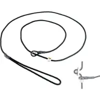 Mystique moxon jachtlijn met Dubbele Stop 4 mm - 150 cm Zwart