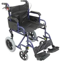 Aidapt Rolstoel - Opvouwbaar - Blauw