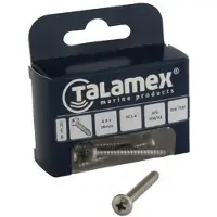 Talamex Plate Cylinder Phillips Head 6 Units Zwart 4.2 x 32 mm