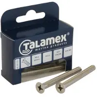 Talamex Flat Countersunk Phillips Head 6 Units Grijs M8 x 40 mm
