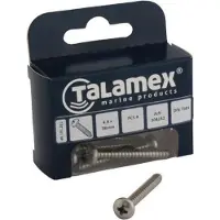 Talamex Plate Cylinder Phillips Head 6 Units Zwart 3.5 x 32 mm