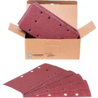 Vonroc Schuurpapier set 92 x 187mm– 50 stuks – Voor vlakschuurmachines - Klittenbandbevestiging
