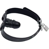 Toyz4Lovers - Penis Gag met Realistische Mini Dildo - Ballgag - Gag - BDSM Toys