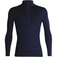 Icebreaker Ondershirt Icebreaker Mens 260 Tech LS Half Zip Midnight Navy-S