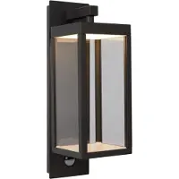 Lucide CLAIRETTE - Wandlamp Binnen/Buiten - LED - 1x13W 3000K - IP54 - Beweging & dag/nacht sensor - Antraciet