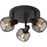 Lucide MAREN - Plafondspot - Ø 37 cm - 3xE14 - Zwart