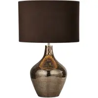 Searchlight Landelijke schemerlamp Table 30cm mozaik met bruin