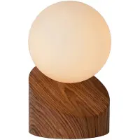 Lucide LEN - Tafellamp - Ø 10 cm - 1xG9 - Hout