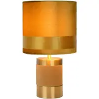 Lucide EXTRAVAGANZA FRIZZLE - Tafellamp - Ø 18 cm - 1xE14 - Geel