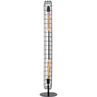 Lucide Vloerlamp Lattice - Zwart - 2xe27 - Staal - 131cm
