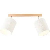 Brilliant Plafondlamp Galance, wit, 2-lamps