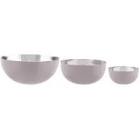 Present Time Schaal set Glow - RVS Blush Roze - 10cm & 15cm & 19,5cm