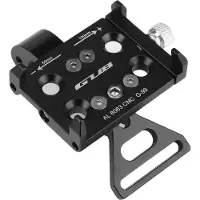 GUB G99 Universele Telefoonhouder Fiets Stuurpen met GoPro Mount voor o.a Mountainbike, Racefiets en Wielrenfiets - Zwart