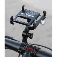 GUB Plus 11 Universele Aluminium Telefoonhouder voor Fietsen Zwart