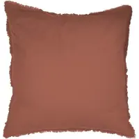Matt & Rose Set Kussenslopen Terracotta - 65 x 65 cm - Gewassen Katoen