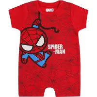 Marvel Rode rampers met Spider-man print 12 m 80 cm