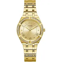 GUESS Analoog horloge 'Cosmo' goud / transparant