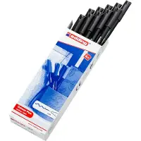 Edding Viltstift 0,5 - 1 mm Fijn Zwart 1200 10 Stuks