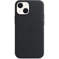 Apple iPhone 13 mini Back Cover met MagSafe Leer Middernacht