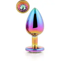 Dream Toys Aluminium anaalplug met siersteen Large Gleaming Love