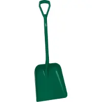 Vikan Hygiene 5623-2 schop D-grip, groen steel 104cm, groot blad 38x35cm