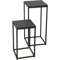 Urban Living - Set van 2 Metalen Bijzettafels