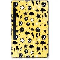 B2Ctelecom Tablet BackCover Samsung Galaxy Tab S7 Plus | S8 Plus Punk Geel