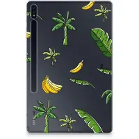 B2Ctelecom Samsung Galaxy Tab S7 Plus | S8 Plus Siliconen Hoesje Banana Tree