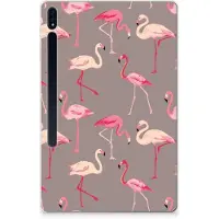 B2Ctelecom Samsung Galaxy Tab S7 Plus | S8 Plus Back Case Flamingo