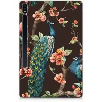 B2Ctelecom Samsung Galaxy Tab S7 Plus | S8 Plus Back Case Pauw met Bloemen
