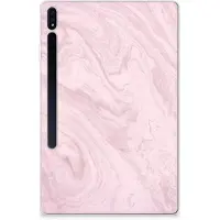 B2Ctelecom Samsung Galaxy Tab S7 Plus | S8 Plus Tablet Back Cover Marble Pink - Origineel Cadeau Vriendin